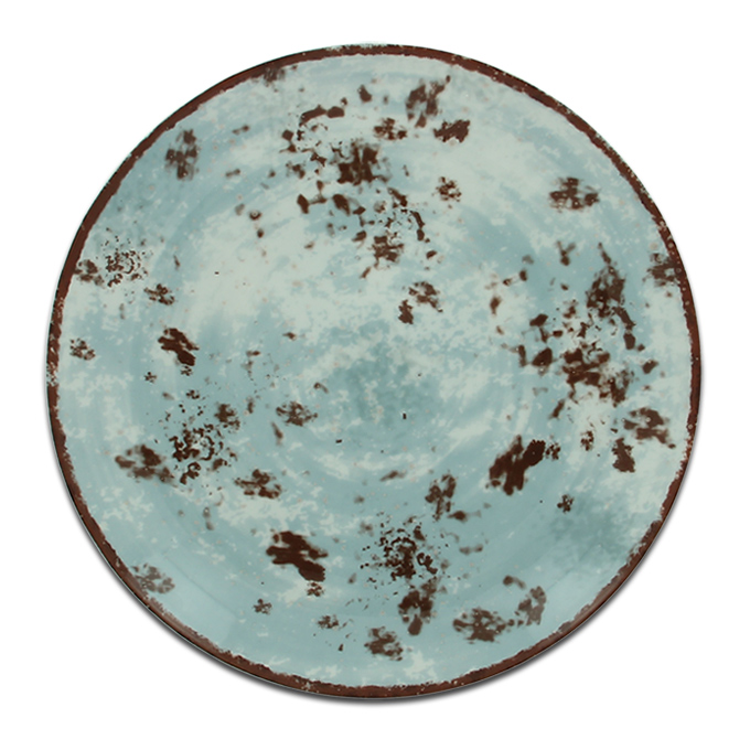 Тарелка круглая голубая RAK Porcelain «Peppery», D=18 см