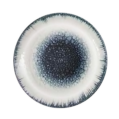 Тарелка круглая d=27 см., плоская, фарфор цвет лазурь комб., Kaldera R14711