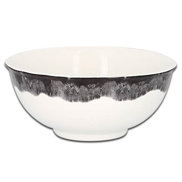 Салатник круглый с серым бортом RAK Porcelain «WoodArt», D=16 см