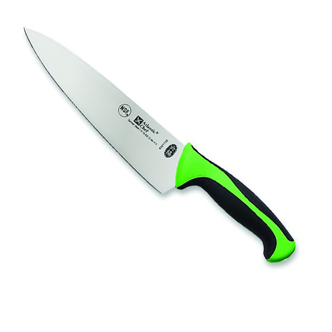 Нож поварской с зелено-черной ручкой Atlantic Chef, L=23 cм