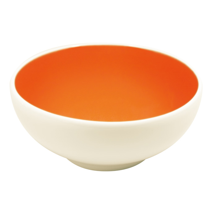 Салатник круглый оранжевый RAK Porcelain «Samba», 630 мл